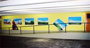das fertige Wandbild in der Bahnhofsunterführung